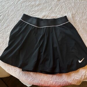Nike Black Women's Athletic Skort with White Trim
